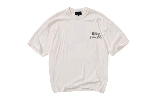 Nord Hidden Hills Tee in Chalk White - oversized heavyweight tee with Nord Hidden Hills chest print