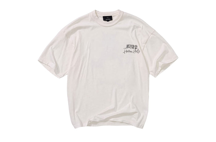 Nord Hidden Hills Tee in Chalk White - oversized heavyweight tee with Nord Hidden Hills chest print