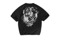 Nord Hidden Hills Tee in Jet Black - oversized heavyweight tee with reaper graphic and Nord wordmark