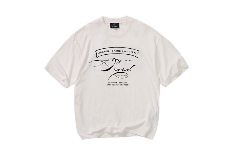 Nord World Champions Tee in White - oversized vintage graphic tee with Monaco Grand Prix 1993 Race Heritage Edition print